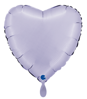 Folienballon - Herz, Satin Lila - ø 45cm